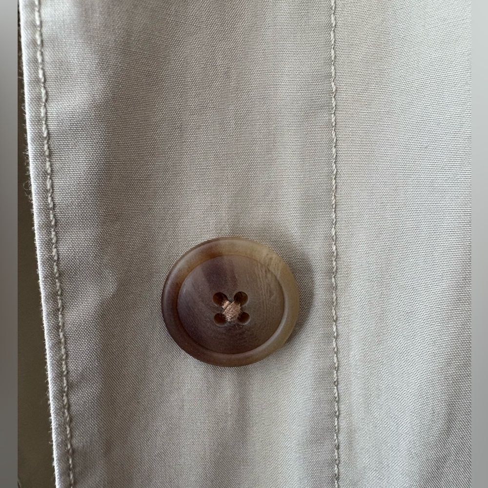 Gap khaki cotton trench coat size small - Picture 6 of 11